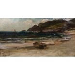 Edwin John Ellis Low Tide, signed, oil on canvas, 65 x 126cm.
