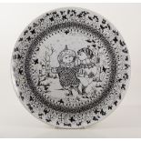 Bjorn Wunblad for Rosenthal, four chargers, The Seasons, diameter 35cm, (4).