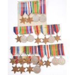 Medals; a collection of WWII medals including group of three - British War Medal 1939-45,