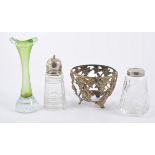 Quantity of cut glass vases and bowls.
