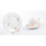 Royal Standard tea service, leaf design, pink saucer.