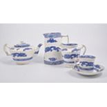 Cauldron 'Dragon' blue and white tea and dinner ware, (quantity).