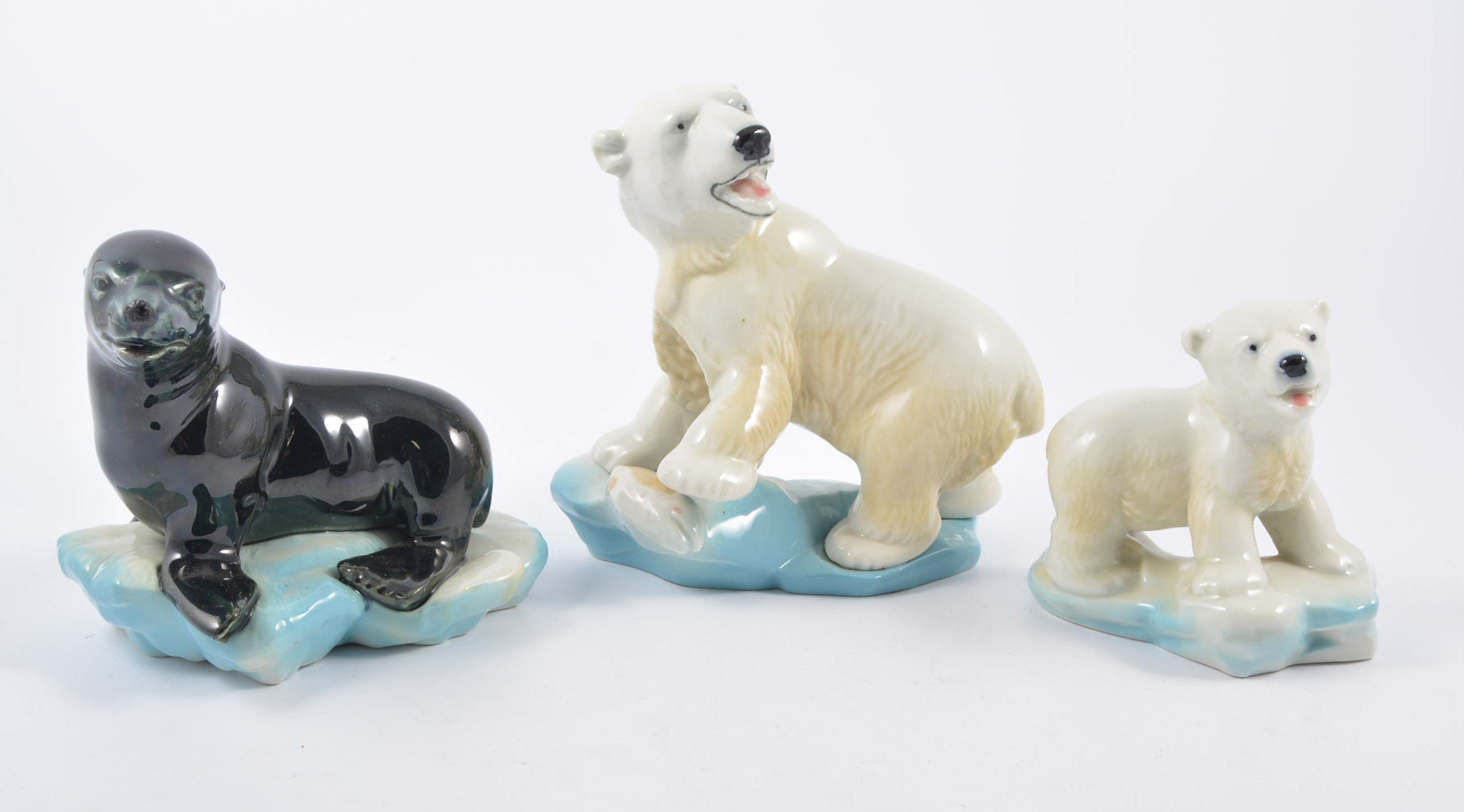 Wade Blow-ups; Polar Bear mother, Polar Bear cub, Seal, (3).