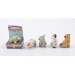 Wade Pocket Pals; Cat Slinky, Rabbit Bounce, Hippo Paddles, Giraffe Stretch, Mouse Cheesy,