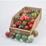 Collection of large marbles,
