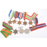 Medals; WWII India group of nine including British War Medal 1939-45 India, Defence Medal,