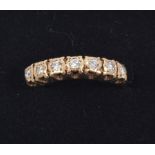 A diamond half eternity ring,