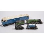 OO gauge model railways; collection of engines by Hornby, including "Flying Scotsman", Triang,