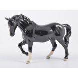 Beswick model of a black horse, no.855 limited edition made in 2005.