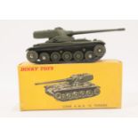 French Dinky diecast toy; 817 Char A.M.X. 13 Tonnes tank, in original box.