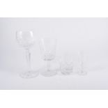 Collection of Edinburgh and other cut crystal table glass.