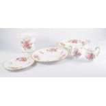 Collection of Royal Crown Derby bone china, Derby Posies pattern.