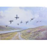 After John Cyril Harrison, 'Grouse in Flight', limited edition colour print, No.