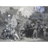 After W F Witherington, 'The Dancing Bear', engraving, 50cm x 62, and After Bigg,