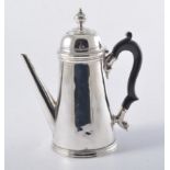 George II silver coffee pot, of small size, bearing marks for London 1737,