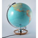 A JRO Multi-Globus globe with magnifier, showing mountain ranges when illuminated.