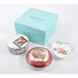Collection of Royal Crown Derby trinket boxes,
