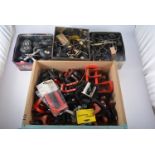 Drawer containing ENGINE MOUNTS and 3 TINS containing WHEELS, STRUTS, ETC.