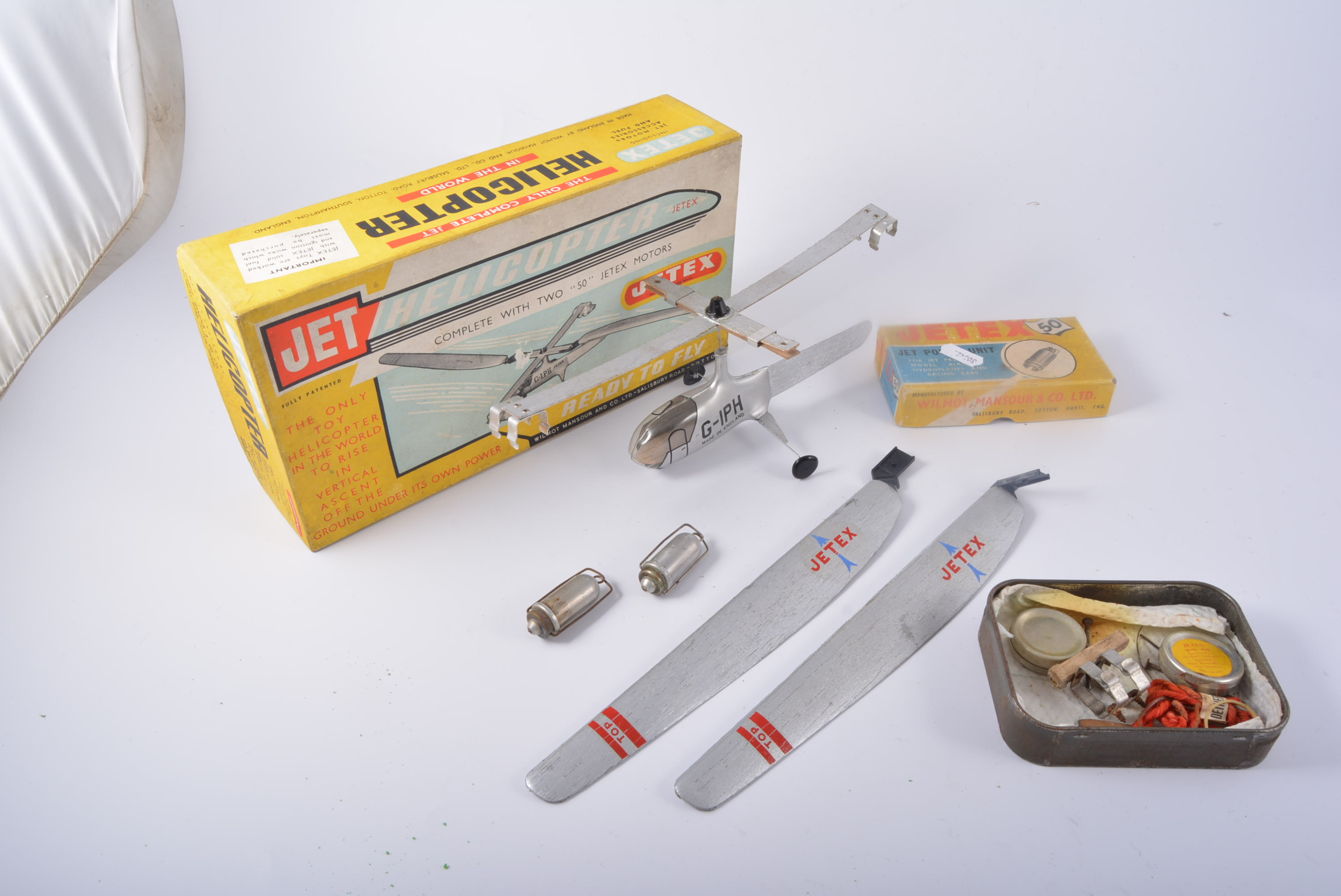 JETEX HELICOPTER boxed complete with motors and instructions,