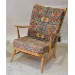 Ercol, a Windsor armchair, removable seatpads, height 86cm.