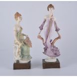 Albany fine china figure, Art Nouveau series, Les Belle Plume, modelled by Ruth van Ruyckevelt No.