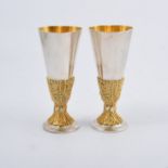 Desmond Clen-Murphy for Aurum, a pair of silver commemorative goblets,