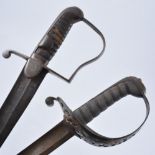 Cavalry Sabre, probably 19th Century, curved blade, 83cm, stirrup hilt,
