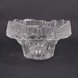 Tapio Wirkkala for Iittala, a 'Lunaria' glass serving bowl, four dishes and a vase,