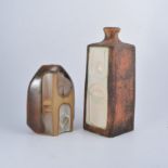 Tremaen Pottery, two sculptural pottery lamp bases, including a 'Zennah' design, 21cm,