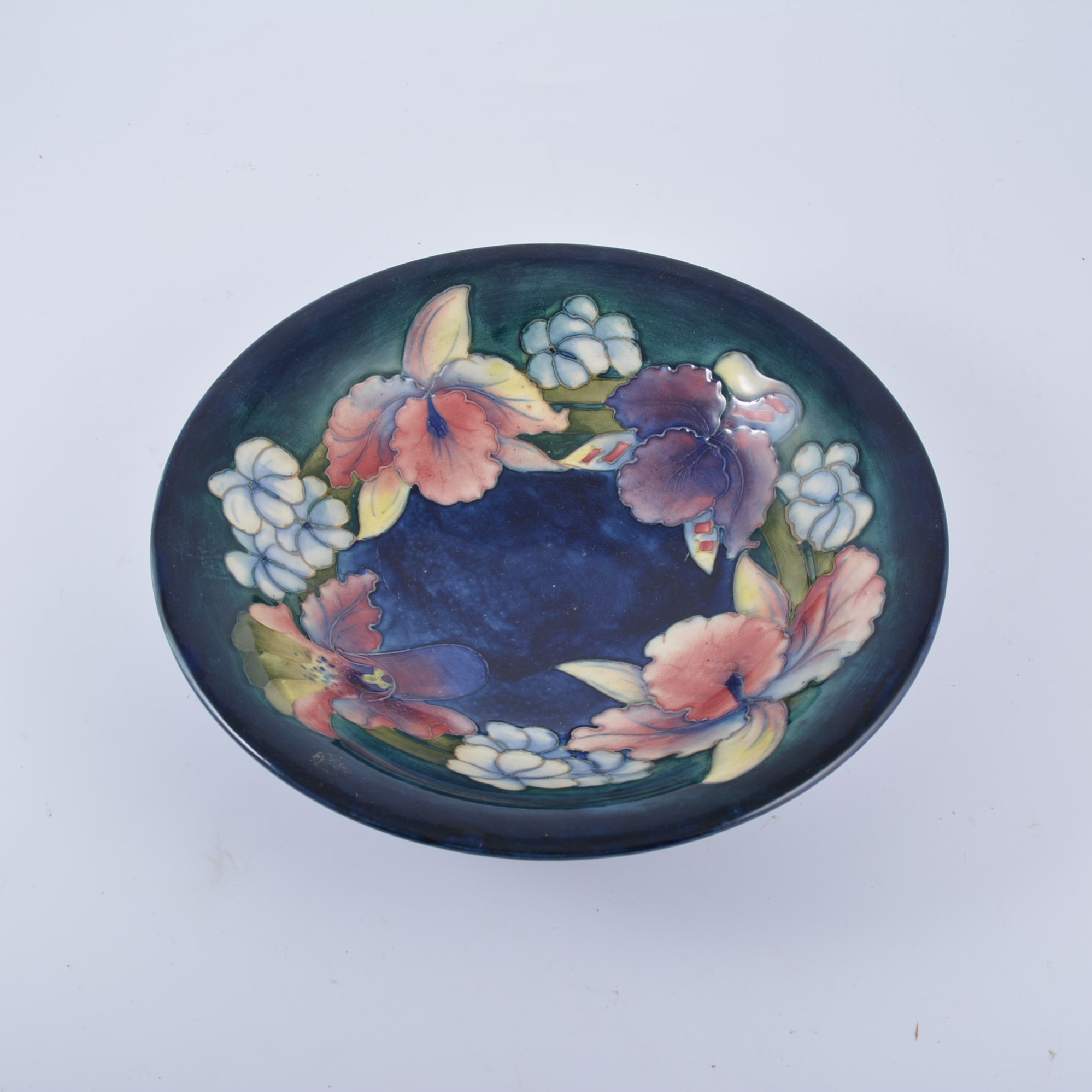 Walter Moorcroft, 'Orchid' a bowl, circa 1947, open form, - Image 2 of 2