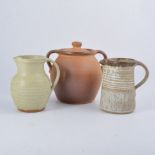 John Leach/ Muchelney Pottery, a stoneware twin-handled covered pot, 17.