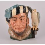 Large Royal Doulton character jug, The Falconer D6533.