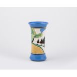 Clarice Cliff, 'May Avenue' a rare vase, circa 1930, shape 205,