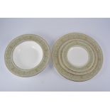 Royal Doulton dinner service, English Renaissance design, including an oval meat plate, 41cm,