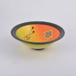 Richard Godfrey, a contemporary studio pottery bowl, 1997, conical form,