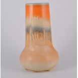 Shelley pottery vase No.922, drip glaze, 26cm.