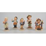 Collection of Hummell Pottery figures, 15cm and smaller, (12).