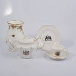 Arcadian teapot, and other crested teaware,