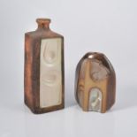 Tremaen Pottery, two sculptural pottery lamp bases, including a 'Zennah' design, 21cm,