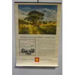 Nine posters, 'The Key to the Countryside', issued by Shell, illustrated by David Gentleman,