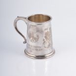 A silver commemorative tankard, "The College of Arms the Queen's Silver Jubilee 1952-1977",