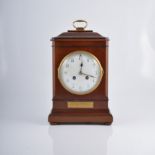 A French mahogany cased shelf clock, by Samuel Marti Medalle D'or Paris 1900,