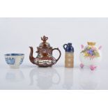 A quantity of cups, saucers, child's teaset, miniature vases, etc, (4 boxes).