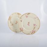 Eight French china dessert plates,