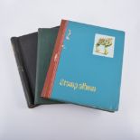 Six collectors albums, some containing stamps,