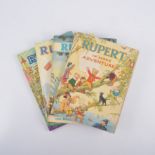 Rupert Annual books, including years 1944, 1964, 1970 and 1977.