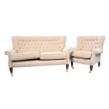 Three piece lounge suite,