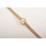 Lady's Rotary wristwatch on 9ct gold strap.