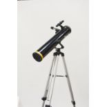 A National Geographic Telescope on stand, focal length 700mm, objective 74mm,