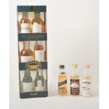 A collection of miniature Whisky, including boxed presentation set of Classic Malts of Scotland.